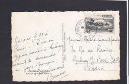 Saint Pierre Et Miquelon ; Série Tourisme Et Activités Locales; 15F Falaises Sur Carte Postale Arrivée Du Navire Postal - Briefe U. Dokumente