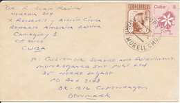 Cuba Cover Sent To Denmark 17-1-1995 - Cartas & Documentos