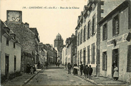 Loudéac * La Rue De La Chèze * Débitant PASQUIER * Café Charcuterie * Villageois - Loudéac