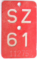 Velonummer Schwyz SZ 61 - Placas De Matriculación