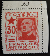 2091 GUERRA CIVIL WAR SPAIN ESPAÑA ESPAGNE FRANCIA FRANCE FOYER FRANÇAIS ANTIFASCISTE - 1931-50 Nuovi