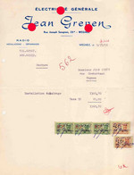 Wegnez 1956 Electricité Jean Greven - Elektriciteit En Gas