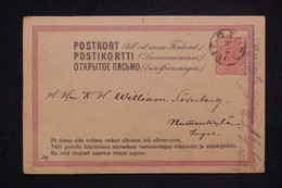 FINLANDE - Entier Postal ( Administration Russe ) Voyagé En 1887 - L 125375 - Covers & Documents