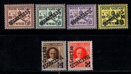 Vatican 1931 Sass. 1-6 Neuf ** 100% Timbre-taxe Série Conciliation, 5c, 10c... - Unused Stamps