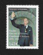 Andorre 2022 - Yv N° 871 ** - Valery Giscard D'Estaing - Neufs