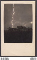 CPA  Suisse, BULLE, Orage, Foudre, Lightening Strike,  Carte Photo, S.Glasson - FR Fribourg