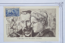 AY16 FRANCE    BELLE CARTE MAXI  1933  MARIE CURIE  ++AFFRANCH.  PLAISANT - 1930-39