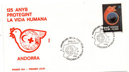 Sobre De Primer Dia De Andorra 1989 - Cartas