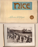 Carnet Complet De 12 Photos De NICE - Couverture Gaufrée Rehaussée Or   (Divers 248) - Konvolute, Lots, Sammlungen