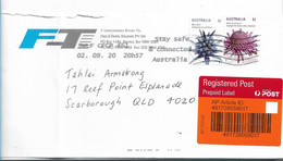 Aus436 / AUSTRALIEN - Einschreiben Mit 2 Blütenmarken Zu Dollar 1,00 - Lettres & Documents