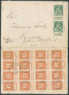 N°108(16)-110(2) Obl. Sc KNOCKE Sur Enveloppe Du 16-VII-1914 Vers Hannover (DE) -  19601 - 1912 Pellens