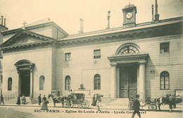 Paris * 9ème * Place Et église St Louis D'antin * Le Lycée Condorcet * Attelage * école - Paris (09)