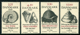 DENMARK 1998 Fossils  MNH / **.  Michel 1195-98 - Unused Stamps