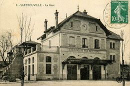 Sartrouville * La Gare * Ligne Chemin De Fer Yvelines - Sartrouville