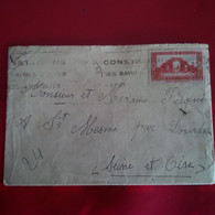 LETTRE AVEC COURRIER CONSTANTINE POUR ST MESME PAR DOURDAN 1939 CORRESPONDANCE MILITAIRE - Cartas & Documentos