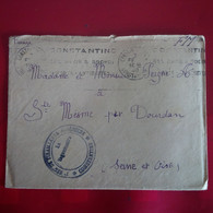 LETTRE AVEC COURRIER CONSTANTINE POUR ST MESME PAR DOURDAN 1938 CORRESPONDANCE MILITAIRE CACHET TIRAILLEURS - Cartas & Documentos