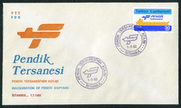 Türkiye 1982 Pendik Shipyard Mi 2604 FDC - Briefe U. Dokumente