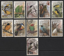 Trinidad & Tobago (15) 1990 Birds. 11 Values. Used. Hinged. - Trinidad & Tobago (1962-...)