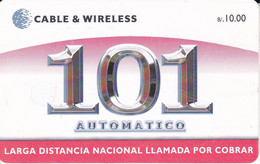 TARJETA DE PANAMA DE CABLE & WIRELESS DE 101 AUTOMATICO - Panamá