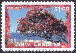 NEW ZEALAND 1996 QEII $1.00 New Zealand Scenery - Pohutukawa Tree SG1991 Used - Usados