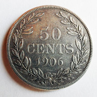 LIBERIA  - 50 CENTS - 1906 - Mintage: 24.000 - Liberia