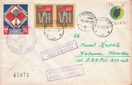 1959 - 1960 Balloon Mail - Transported In A Balloon | KATOWICE - 05071 - Globos