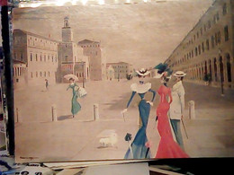 MARIO MOLINARI CARPI ILLUSTRATA PIAZZA MARTIRI FINE SECOLO N1990 IR10179 - Carpi