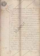 Zwevezele/Wingene - Notarisakte - 1820 - Betreft Verkoop Gedeelte Van Een Hofstede (V1471) - Manuscrits