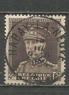 Belgique - Albert Ier Type Képi - N°322A Oblitération HABAY-LA-NEUVE - 1931-1934 Mütze (Képi)
