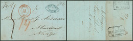 Précurseur - LAC Datée De Anvers (1841) > M. Le Consul G. Andorsen à Mandal (Norvège) Via Hamburg (marque De Passage) - 1830-1849 (Independent Belgium)