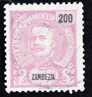 Timbre Du Zambèze  Zambezia  - 200 Reis - Colonie Portugaise - Charnière Au Dos - Zambeze