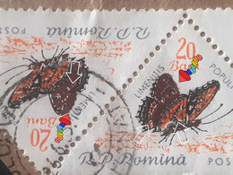 Errors Romania 1960 # Mi 1919  Color Printing Out Butterfly Wings  Used - Varietà & Curiosità