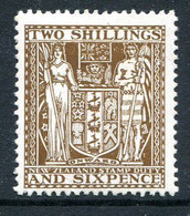 New Zealand 1940-58 Arms Type Fiscal Revenue - Mult. Wmk. Up. - 2/6 Deep Brown HM (SG F193) - Steuermarken/Dienstmarken