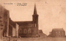 Devant-les-bois  L'école,l'église Et Le Presbytère  N'a Pas Circulé - Mettet