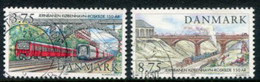 DENMARK 1997 Copenhagen To Roskilde Railway Anniversary Used.  Michel 1155-56 - Used Stamps
