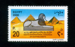 EGYPT / 2000 / INTL. CONGRESS OF EGYPTOLOGISTS ; CAIRO / EGYPTOLOGY / THE PYRAMIDS / SPHINX / MNH / VF - Ungebraucht