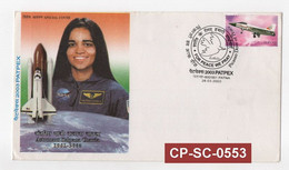 India 2003 PATPEX - Astronaut Kalpana Chawla Space Satellite , Special Cover (**) Inde Indien RARE - Cartas