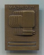 OLD BOX BOXING EUROPEAN CHAMPIONSHIP 1971 MADRID SPAIN PIN BADGE!!! - Boksen