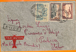 Aa0043 - BELGIAN Congo Belge - POSTAL HISTORY - COVER From  Costermansville To ITALY Via UGANDA  1936 - Storia Postale