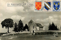 La Genevraye * Vue Sur L'église Au Milieu Des Champs * Le Cimetière - Sonstige & Ohne Zuordnung