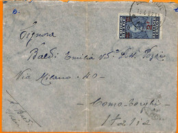 Aa0045 - BELGIAN Congo  - POSTAL HISTORY - Overprinted Stamp COVER To ITALY 1932 - Covers & Documents