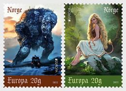 Norway Norge 2022 Europa CEPT Stories And Myths Set Of 2 Stamps - Ungebraucht