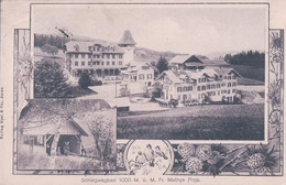 Linden BE Schlegwegbad, Café, Restaurant Diligence, Attelage, 2 Vues (23.7.1908) - Linden