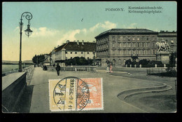 Pozsony Koronazasidomb-ter Krönungshügelplatz 1911 L & P - Eslovaquia