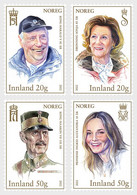Norway Norge 2022 Royal Anniversaries Set Of 4 Stamps - Unused Stamps