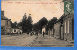 80 - Somme - Nouvion - La Route Nationale A La Jonction De La Route De Noyelles Sur Mer (N8723) - Nouvion