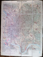 GEOGRAPHICAL MAPS, BORZSONY MOUNTAIN RANGE REGION, ABOUT 1910, HUNGARY - Cartes Géographiques