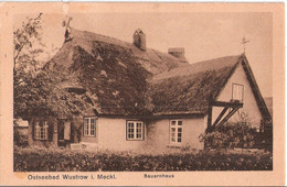 Ostseebad WUSTROW In Mecklenburg Bauernhaus Reetdach Sommer 1921 Ungelaufen - Fischland/Darss