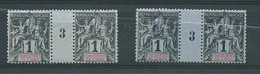 N° 1 Et 1a ** MILLESIME 3 - Unused Stamps