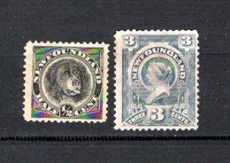 Terra Nova   1890-94  .-   Y&T  Nº    44/45 - 1865-1902